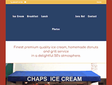 Tablet Screenshot of chapsicecream.com